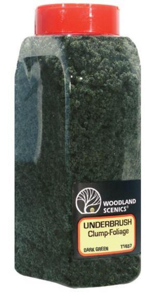 Woodland Scenics FC1637 N/HO Underbrush Shaker Dark Green 32 oz Train Scenery - PowerHobby