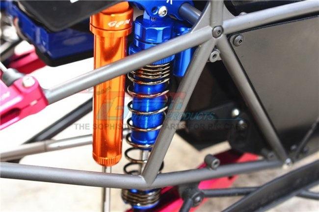 GPM ALUMINUM REAR L-SHAPE SPRING DAMPER (139MM) TRAXXAS UNLIMITED DESERT BLUE - PowerHobby