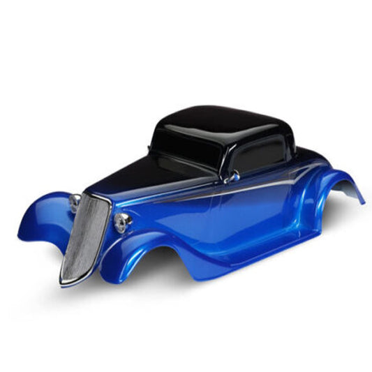 Traxxas 9333X - Factory Five '33 Hot Rod Coupe Body, Complete, Blue - PowerHobby