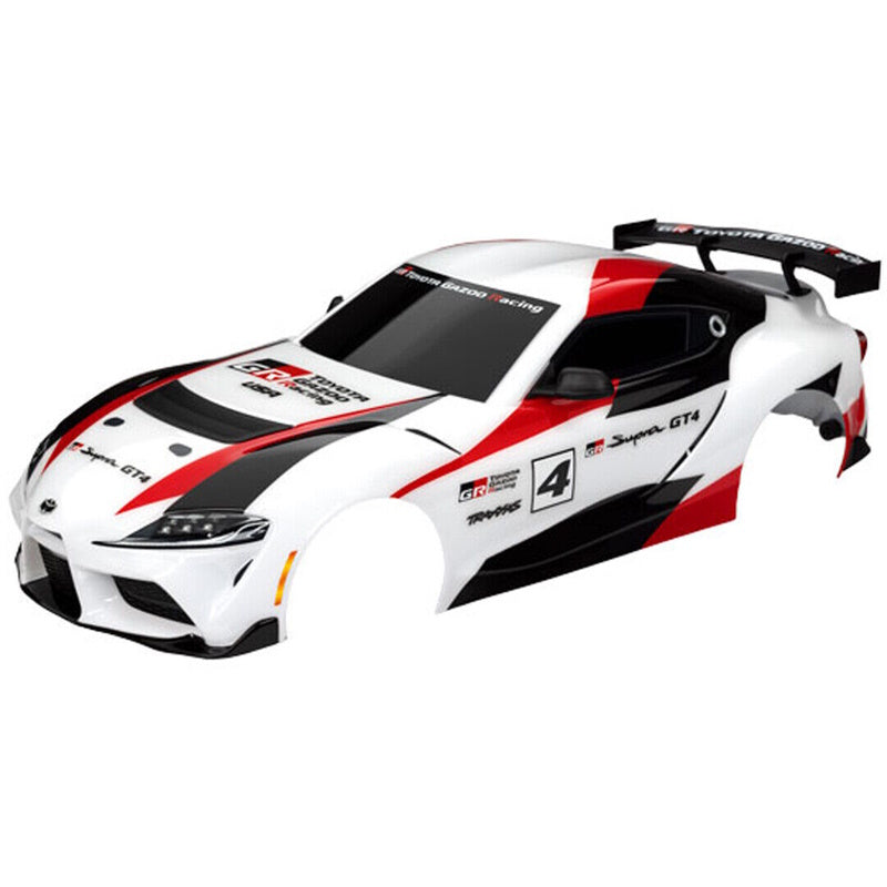 Traxxas 9340X White Body Painted w/Decal Applied : 4-Tec 3.0 Toyota GR Supra GT4 - PowerHobby