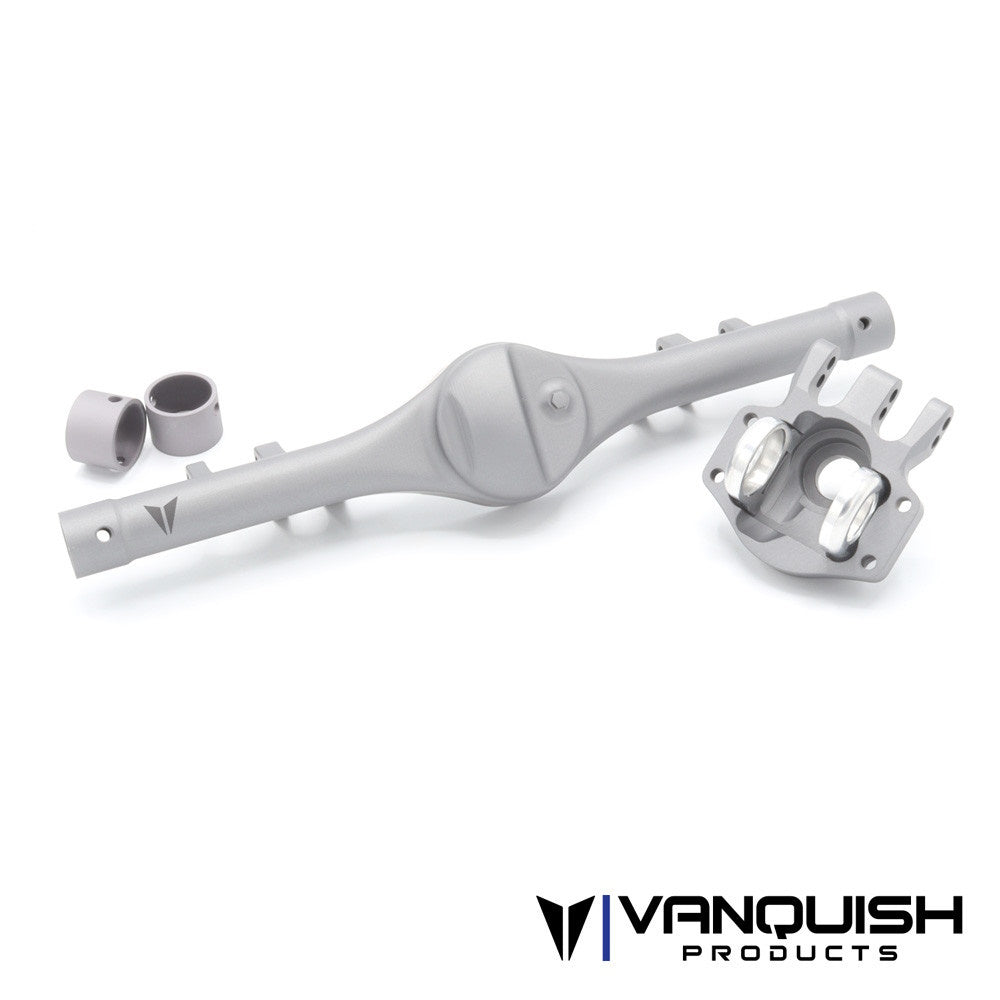 Vanquish VPS08633 F10T Aluminum Rear Axle Housing Clear Anodized - PowerHobby