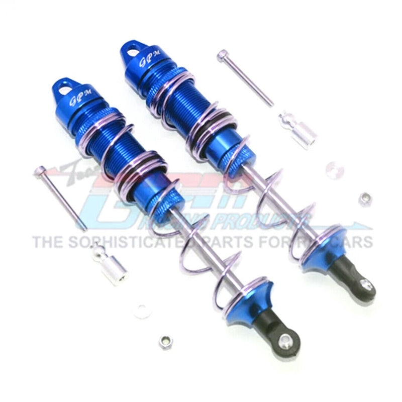 GPM MAK135RA-B-S-BEBK Alum Rear Double Section Spring Dampers 135mm Blue - PowerHobby