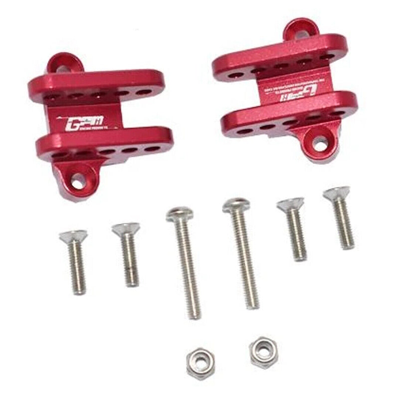 GPM LMT030F/R-R Aluminum Front Or Rear Lower Shock Mount Red : Losi 1/8 LMT - PowerHobby