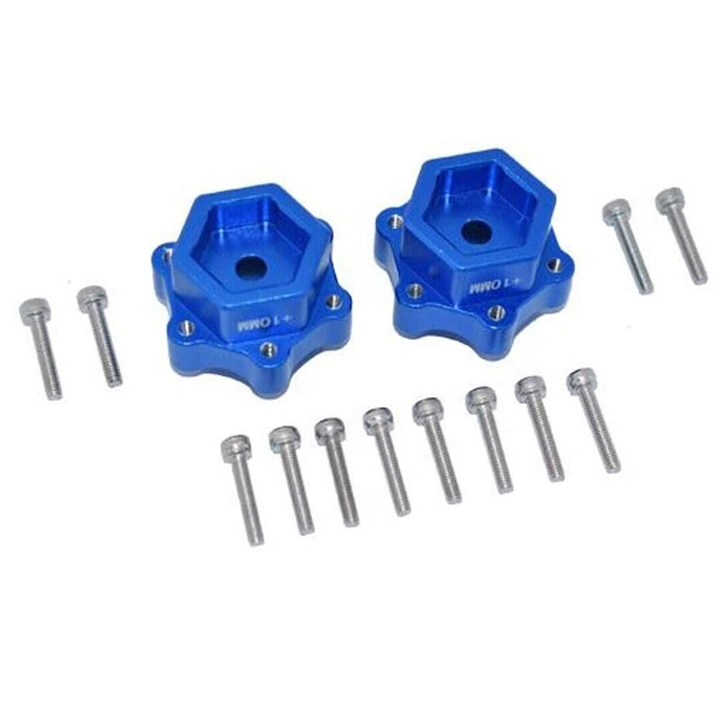 GPM Racing LMT010W/+10-B Hex Adapters Converter +10mm Blue, Losi 1/8 LMT 4WD - PowerHobby