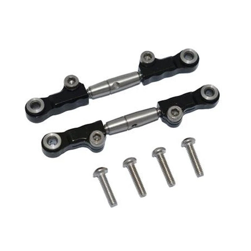 GPM LM054S-BK Alu Stainless Steel Front Upper Arm Tie Rod BLK. Losi Mini-T 2.0 - PowerHobby