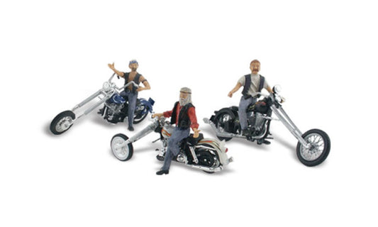 Woodland Secenics AS5344 N Scale Bad Boy Bikers - PowerHobby