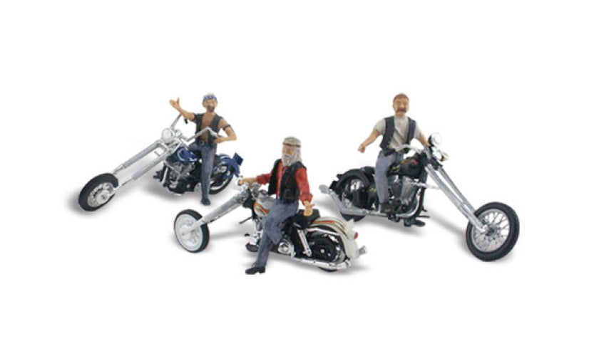 Woodland Secenics AS5554 HO Scale Bad Boy Bikers - PowerHobby