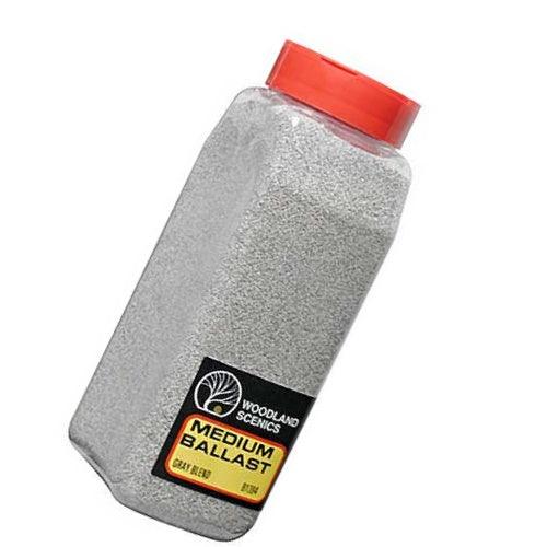 Woodland Scenics B1394  Ballast Medium Gray Blend 32oz - PowerHobby