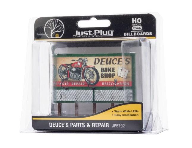 Woodland JP5792 HO Deuce's Parts & Repair Billboards - PowerHobby