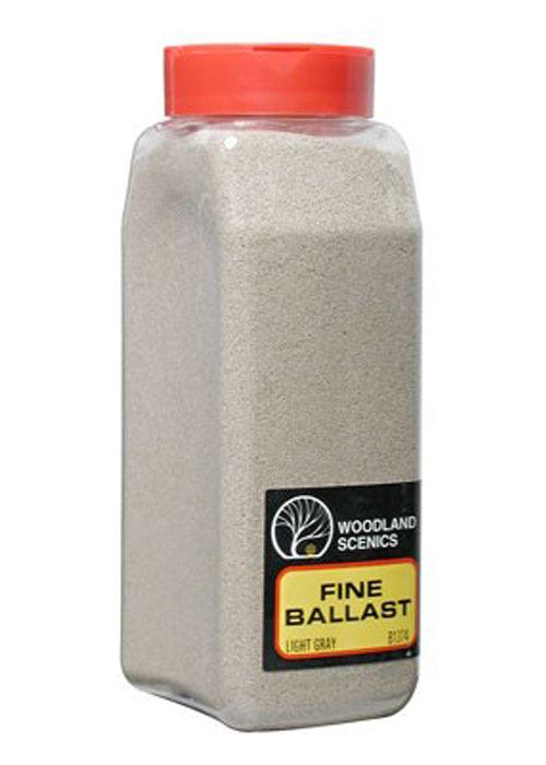 Woodland Scenics B1374  Ballast Fine Light Gray 32oz - PowerHobby