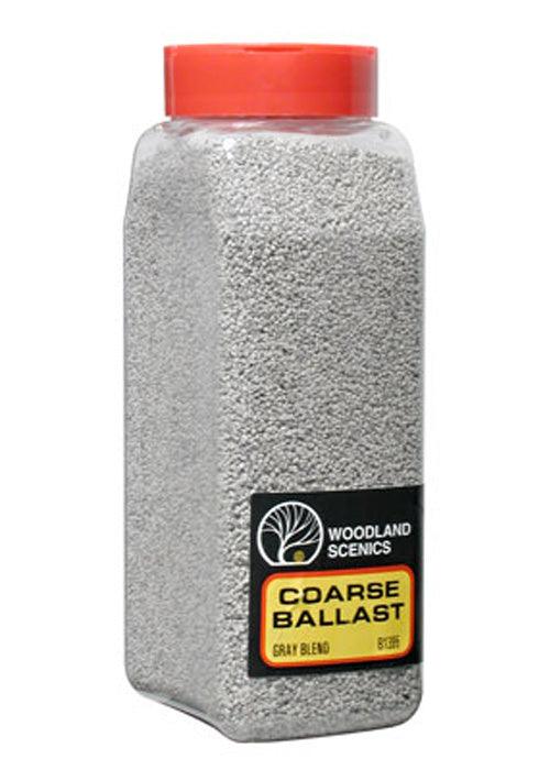 Woodland Scenics B1395  Ballast Coarse Gray Blend 32oz - PowerHobby