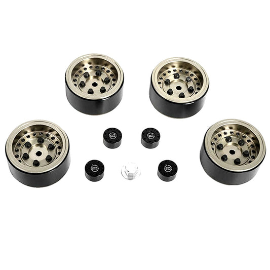 RC4WD RC4ZW0335 BLACK RHINO ARMORY INTERNAL BEADLOCK DEEP DISH 1.0" WHEELS - PowerHobby