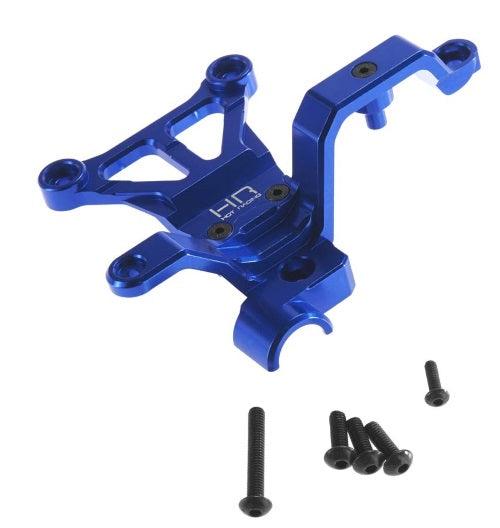 Hot Racing XMX12M06 Alum Front Upper Chassis Steering Brace Blue Traxxas X-Maxx - PowerHobby