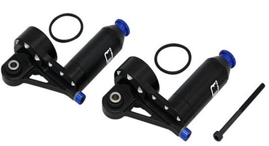 Hot Racing XMX156R01 Aluminum Reservoir Shock Upgrade Kit (2) Traxxas X Maxx - PowerHobby