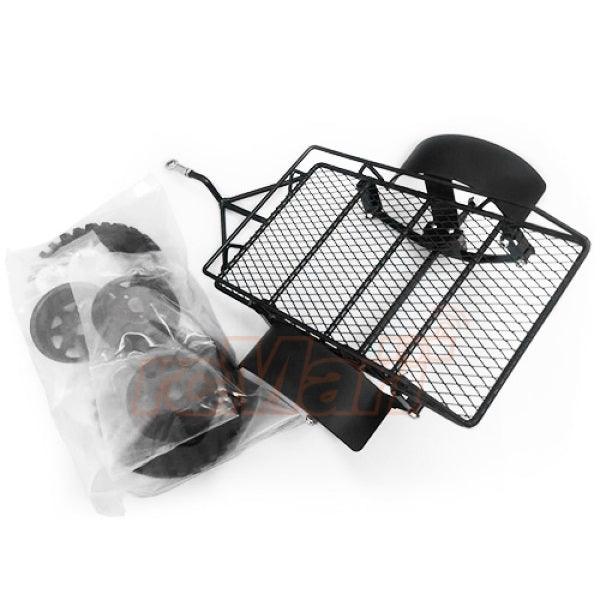 Yeah Racing YA-0405 1/10 Metal Leaf Spring Hitch Mount Trailer Rock Crawler - PowerHobby