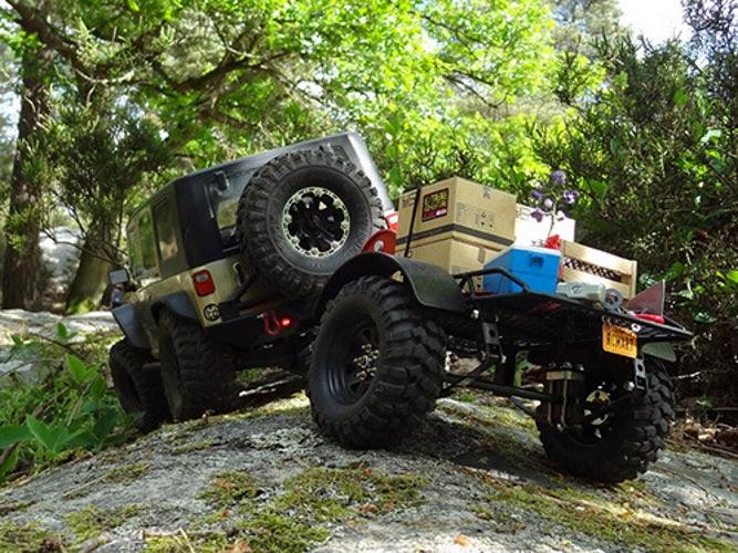 Yeah Racing YA-0405 1/10 Metal Leaf Spring Hitch Mount Trailer Rock Crawler - PowerHobby