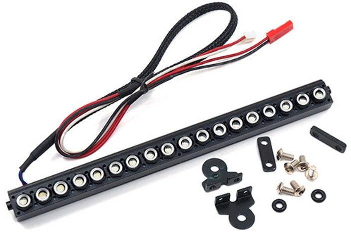 Yeah Racing YA-0507BK 1/10 Aluminum White LED Light Bar Black For Crawler - PowerHobby