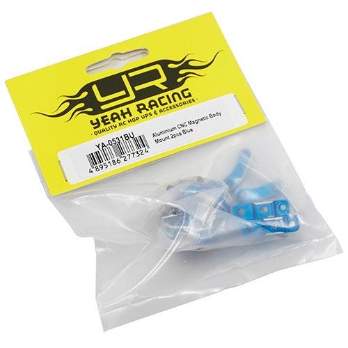 Yeah Racing YA-0531BU Aluminium CNC Magnetic Invisible Body Mounting System - PowerHobby