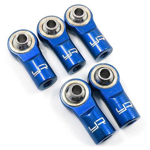 Yeah Racing YA-0550DB Aluminum M3 Rod Ends 5pcs Dark Blue - PowerHobby