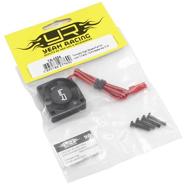 Yeah Racing Tornado High Speed Fan for Lipo 3 Cells / 12.6V Batteries - PowerHobby