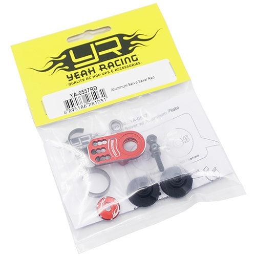 Yeah Racing YA-0557RD Aluminum Plate Servo Saver Red Futaba KO Sanwa Servo - PowerHobby