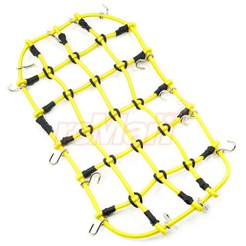 Yeah Racing 1/10 RC Crawler Scale Accessory Luggage Net 200mm x 110mm Yellow - PowerHobby