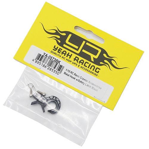 Yeah Racing YA-0573BK Scale Spring Loaded Metal Hook Black 1/10 Rock Crawler - PowerHobby