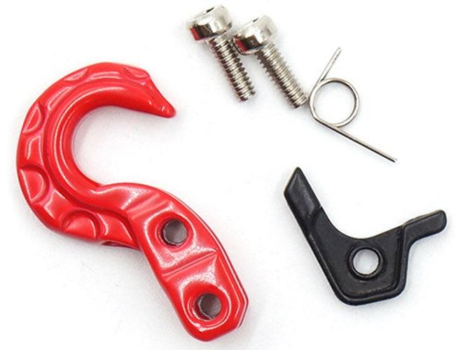 Yeah Racing YA-0573RD Scale Spring Loaded Metal Hook Red 1/10 Rock Crawler - PowerHobby