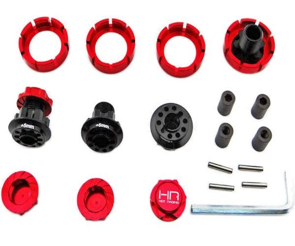 Hot Racing YEX10X02 17mm Hub 3.8 Raceline Hub W Serrated Nuts for Yeti XL RTR - PowerHobby