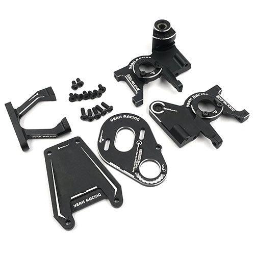 Yeah Racing Aluminum Rear Motor Kit for Yokomo YD2 Black - PowerHobby