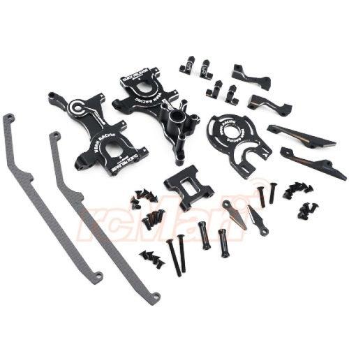 Yeah Racing YKYD-S03BK Aluminum Performance Upgrade Kit For Yokomo YD2S Black - PowerHobby