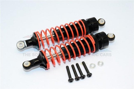 GPM ALUMINUM FRONT ADJUSTABLE SPRING DAMPER (95MM) AXIAL YETI BLACK ORANGE - PowerHobby