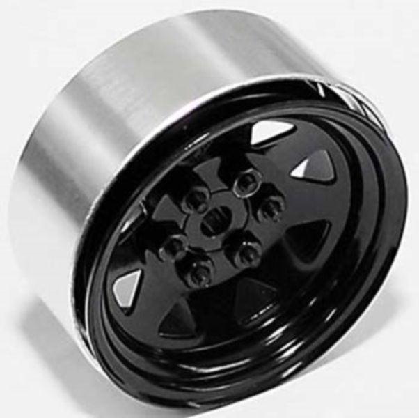 RC4WD Z-W0130 6 Lug Wagon 1.9" Steel Stamped Beadlock Wheels (2) SCX10 - PowerHobby