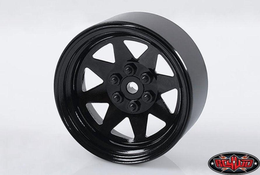 RC4WD Z-W0190 6 Lug Wagon 2.2 Stl Stamped Beadlock Wheels Black (4) - PowerHobby