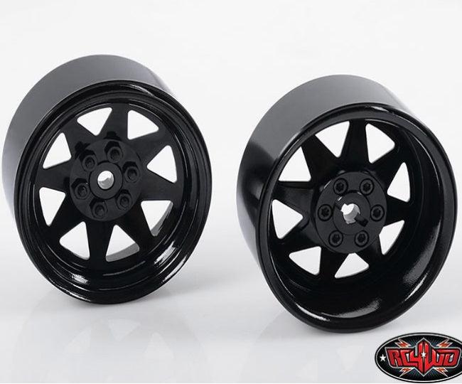 RC4WD Z-W0190 6 Lug Wagon 2.2 Stl Stamped Beadlock Wheels Black (4) - PowerHobby