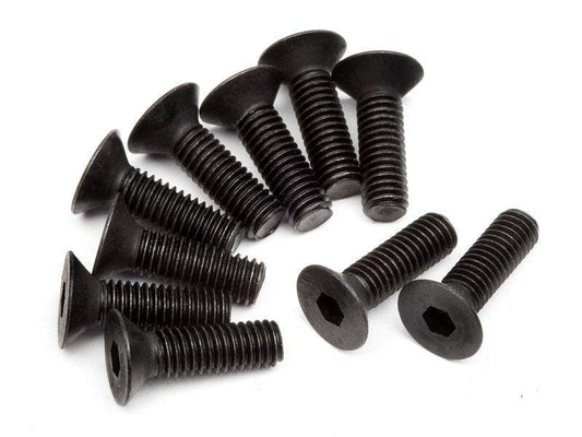 HPI Racing Z083 Flat Head Screw M3x10mm (Hex Socket/10pcs) Ken Block WR8 Blitz - PowerHobby