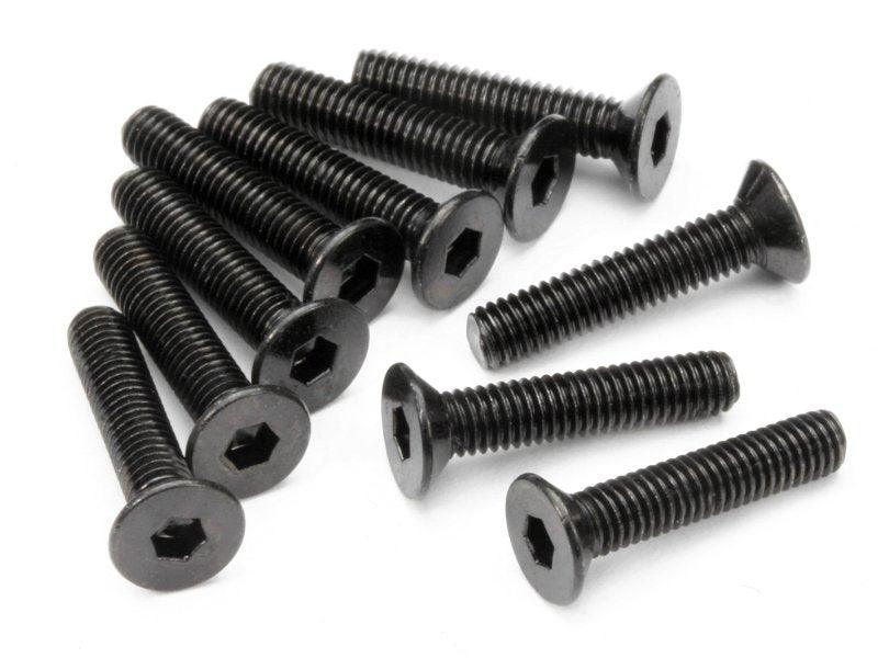 HPI Z085 Flat Head Screw M3x15mm (2.0mm Hex Socket/10pieces) Super Blitz Pulse - PowerHobby