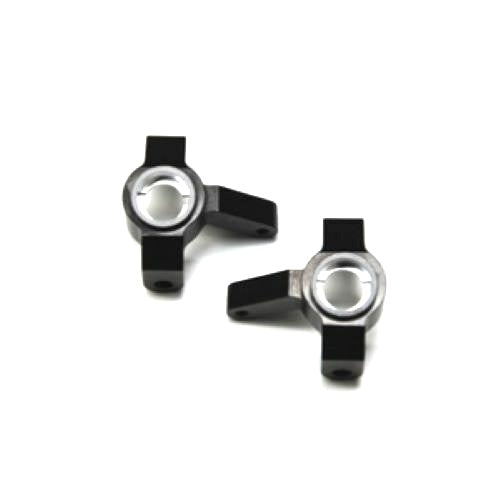 STRC STA31381BK SCX10 II Alum Front Steering Knuckles (Black) - PowerHobby